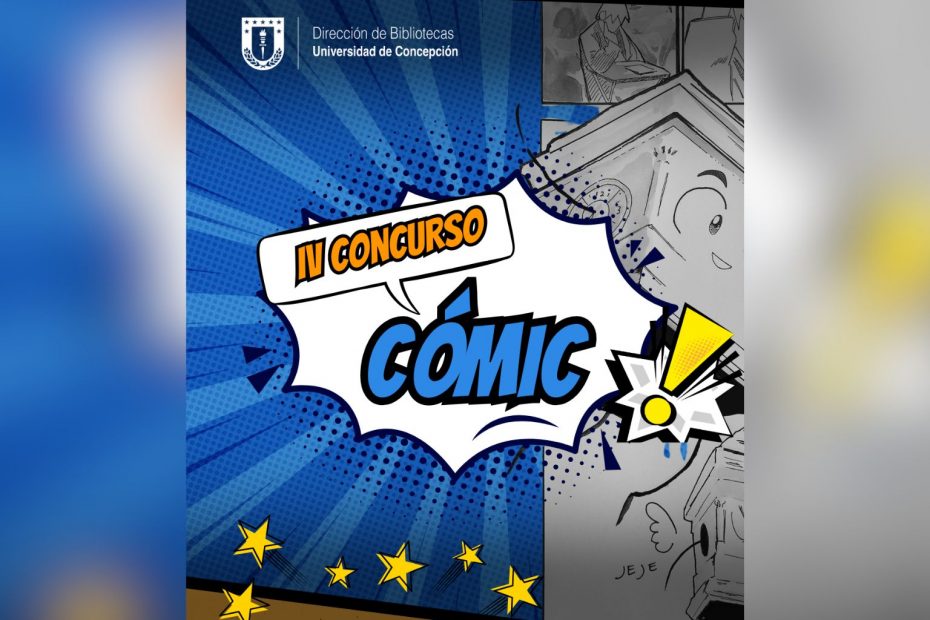 Un afiche invita a participar del cuarto concurso de cómic de Bibliotecas UdeC