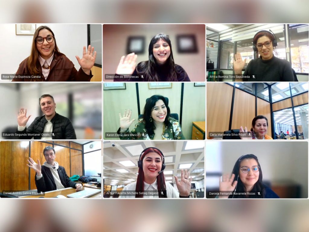 Captura de pantalla de reunión de presentación del nuevo sitio web de la plataforma ALDCO