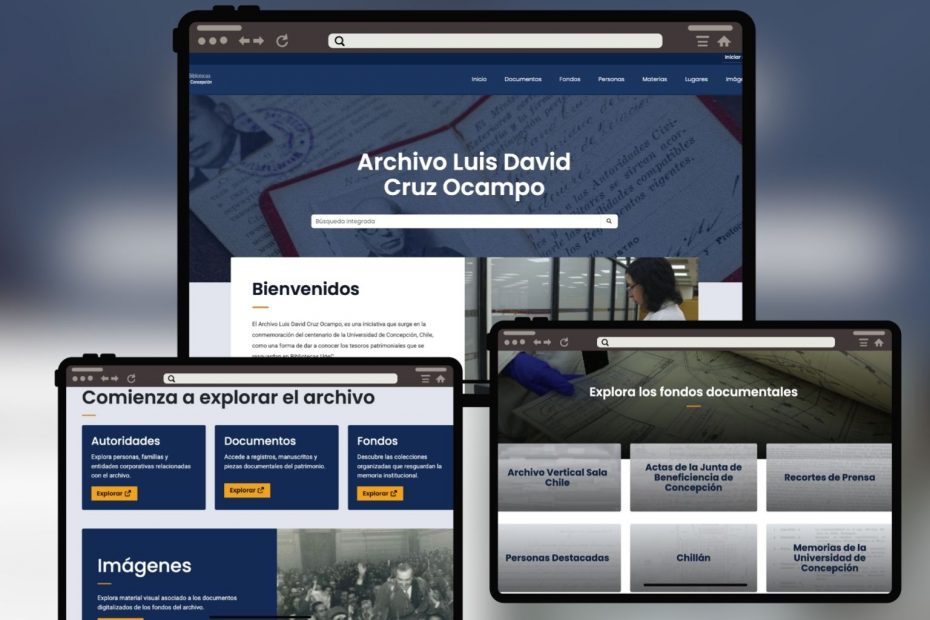 Captura de pantalla que muestra nuevo sitio web de plataforma ALDCO