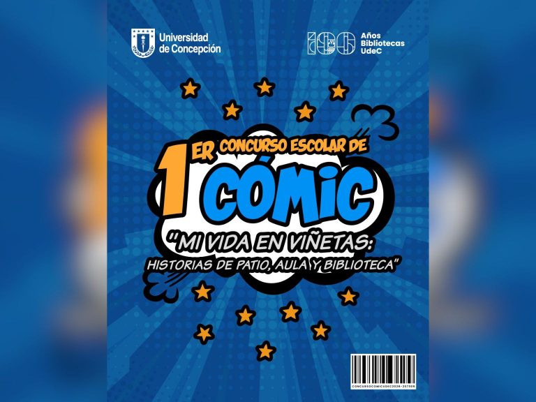 Afiche que invita a participar del Primer Concurso de Comic Estudiantil UdeC