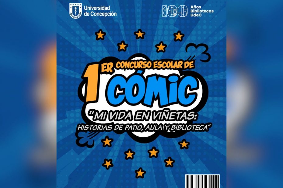 Afiche que invita a participar del Primer Concurso de Comic Estudiantil UdeC